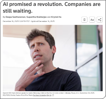 AI revenue expectations versus reality